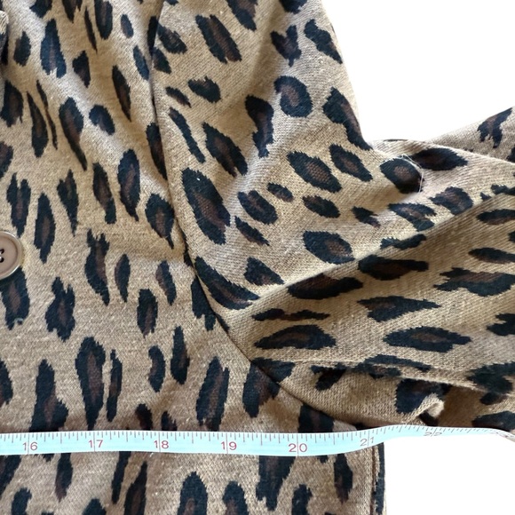 NY&C Brown Leopard Print Blazer Size Large - Picture 5 of 9
